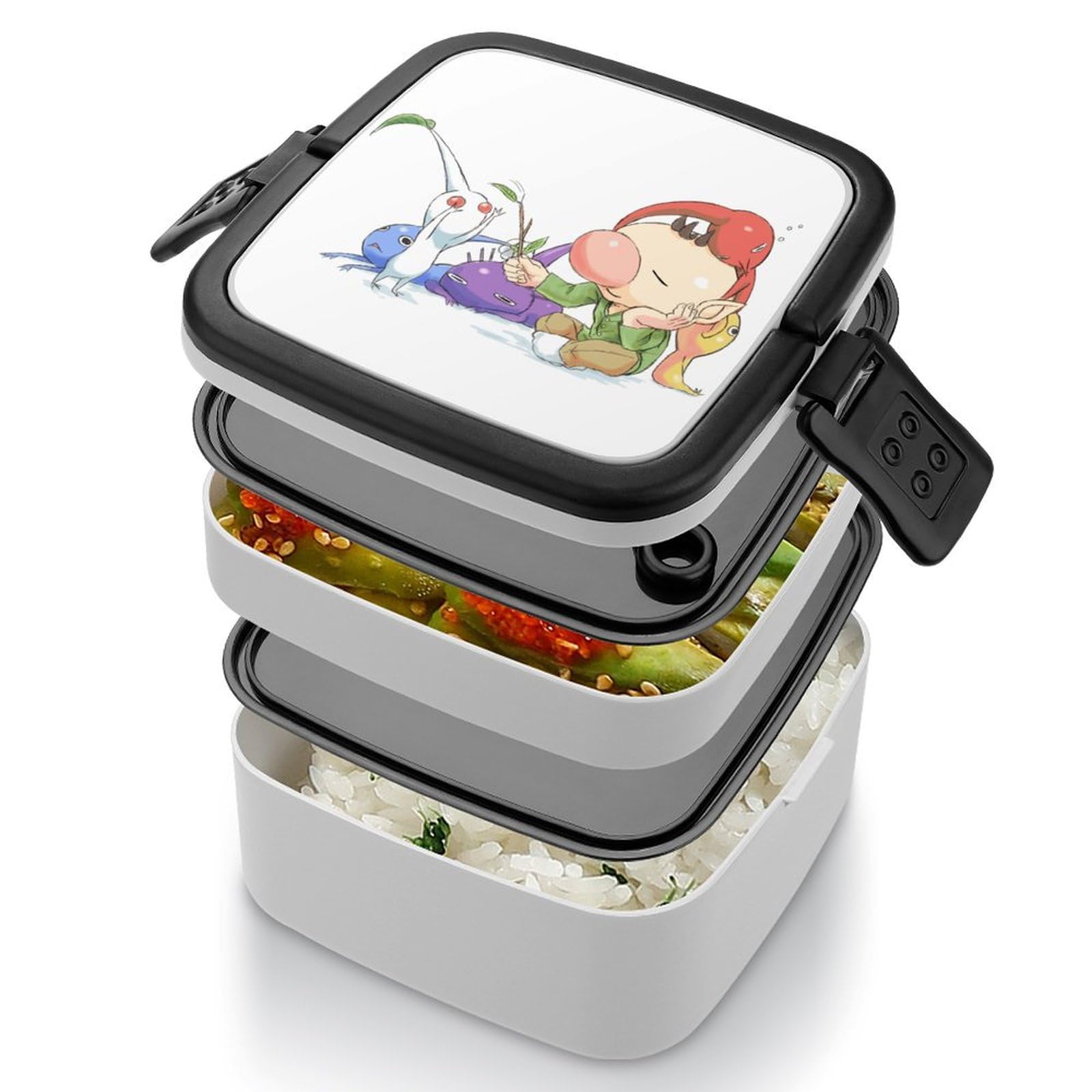 Amazon｜ピクミン ランチボックス 2段 レディース メンズ ランチ